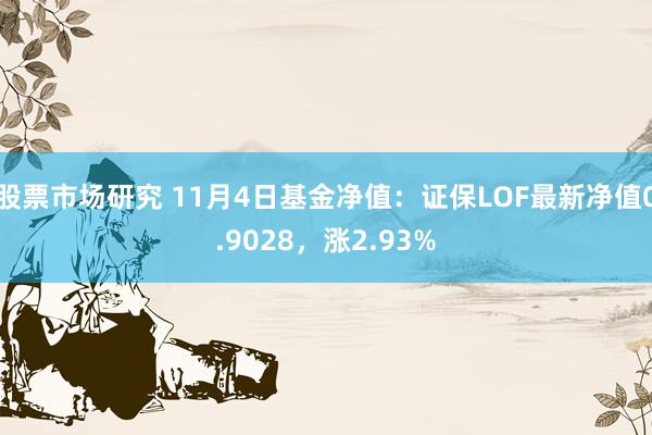 股票市场研究 11月4日基金净值：证保LOF最新净值0.9028，涨2.93%