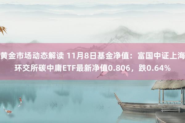 黄金市场动态解读 11月8日基金净值：富国中证上海环交所碳中庸ETF最新净值0.806，跌0.64%