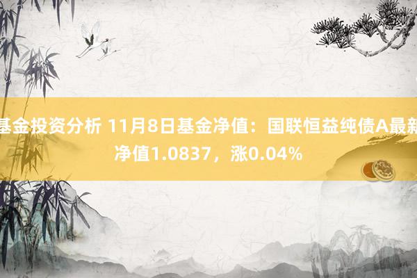 基金投资分析 11月8日基金净值：国联恒益纯债A最新净值1.0837，涨0.04%