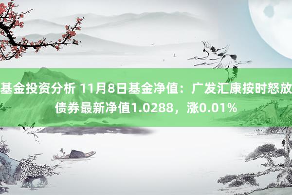 基金投资分析 11月8日基金净值：广发汇康按时怒放债券最新净值1.0288，涨0.01%