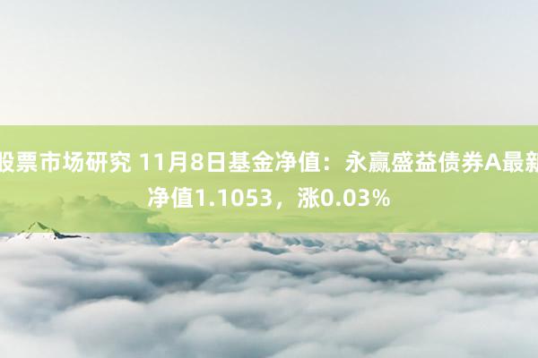 股票市场研究 11月8日基金净值：永赢盛益债券A最新净值1.1053，涨0.03%