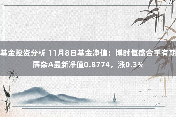 基金投资分析 11月8日基金净值：博时恒盛合手有期羼杂A最新净值0.8774，涨0.3%