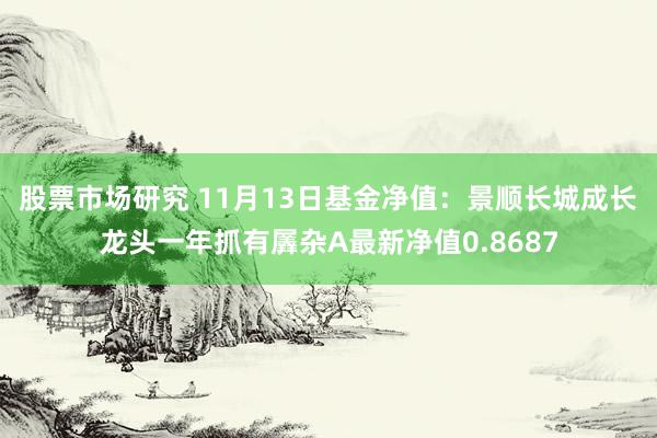 股票市场研究 11月13日基金净值：景顺长城成长龙头一年抓有羼杂A最新净值0.8687