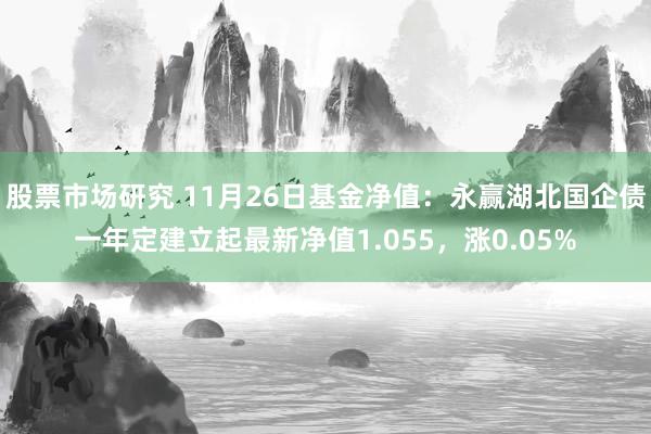 股票市场研究 11月26日基金净值：永赢湖北国企债一年定建立起最新净值1.055，涨0.05%