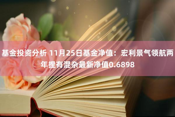 基金投资分析 11月25日基金净值：宏利景气领航两年捏有混杂最新净值0.6898